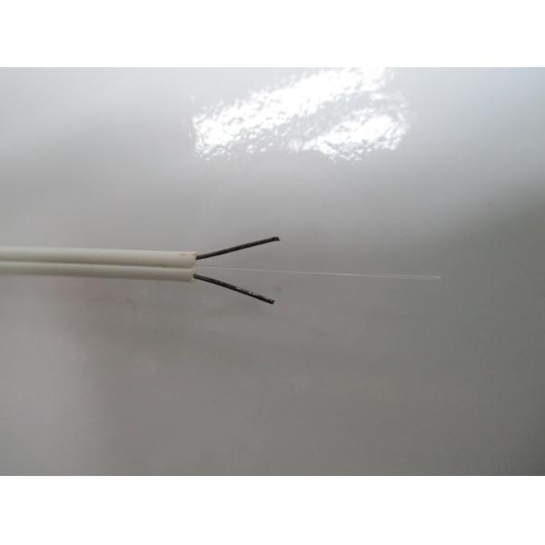 Quality 1 Core Flat Optical FTTH Drop Wire Cable Single Mode / Multi Mode Fiber Optic Cable wholesale