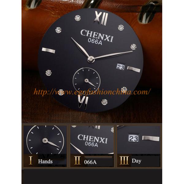 066A Fashion Business Watch Super Classic Design Rose Gold Roman Numbers Unisex Watch Hot