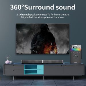 Home Kit Multimedia Computer RGB Speaker 2.1 Subwoofer with ABS Plastic MDF