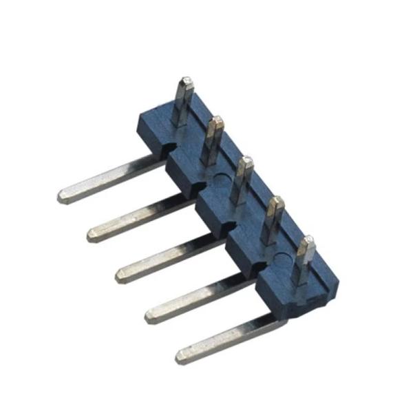 Quality Pin header connector factory Direct Single Row Needle Curved Connectors 2.54 Spacing for Board to Board & Mezzanine Applications wholesale