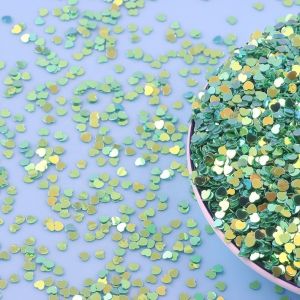 Thousand Choices Offered Sequins 3mm Peach Heart Shape Mixed Glitter PVC