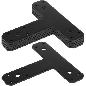Post To Beam Bracket 6PCS T Post Brackets Thickness 4mm For Repairing Fixing