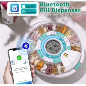 Portable Multifunctional Timing Alarm Clock Intelligent Electronic Medicine Box