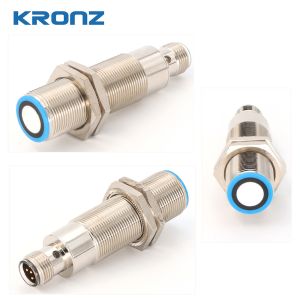 60 - 1000mm Industrial Ultrasonic Detection Sensor Up / Down Output Type 38g