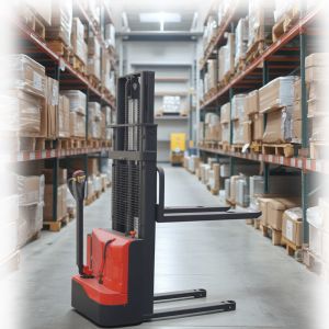 Electric Pallet Stacker 1 Ton 3.5m Self Loading Lifting Stacker Pallet Truck