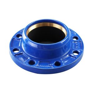 Blue Color Ductile Iron Flange End Quick Adaptor For PE