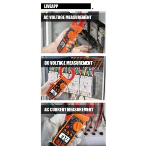 Ture RMS Digital AC Clamp Meters With Auto Range 1000A AC Non-Contact Voltage