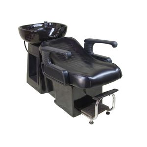 Traditional Backwash Reclining Shampoo Chair With Footrest , Salon Shampoo Units