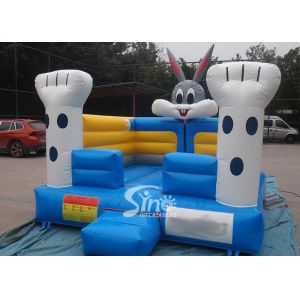 Toddler kids indoor small rabbit bouncy castle meeting with EN14960 certificate