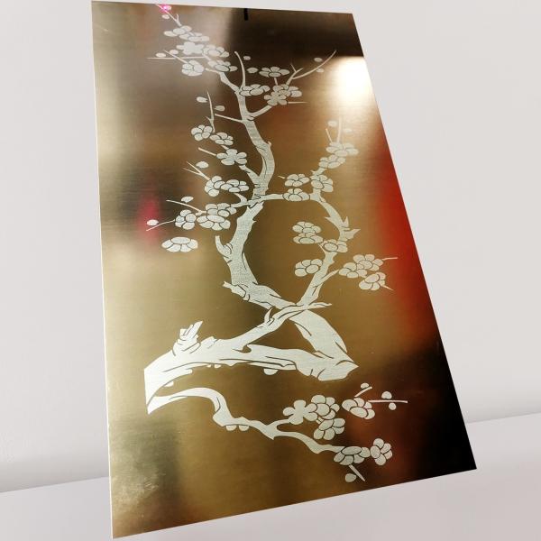 Fiber Laser CNC Wire Bending Machine for Wall Decoration Stainless Steel Etching