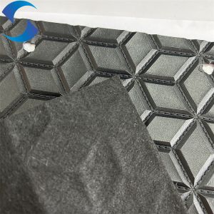 PVC Leather Fabric for Water Resistant Applications High quality quilted fabric