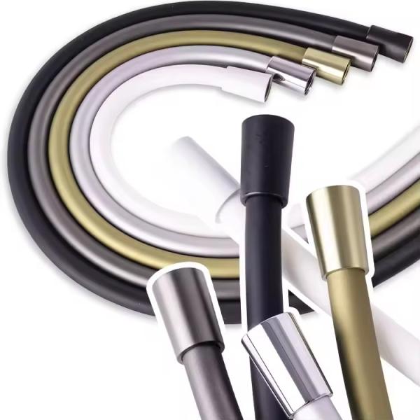 Super Soft Extra Long Kink-Free Silicone Handheld Shower Hose Extension 360 Degree Free Rotation