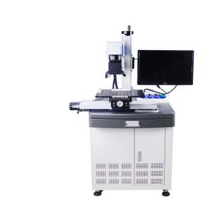 Cheap CCD flying fiber laser marking engraving machine with flying system for Production date Qr code logo marking for sale