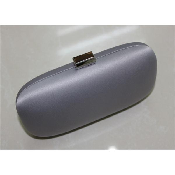 Quality Handmade Metal Satin Clutch Bag Round Shape With Black Velvet wholesale