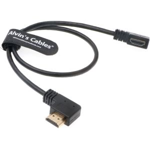 Alvin's Cables Z Cam E2 L Shape HDMI Cable Left Angle To Right Angle High Speed