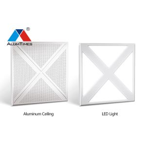 Leaf Shaped Aluminium Perforated Ceiling , Wooden Color Acoustic False Ceiling