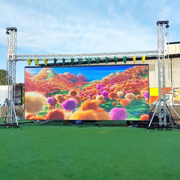 Durable Outdoor P3.91 Rental LED Display with High Contrast and Adjustable Angle System for Stage Productions