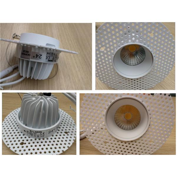 White IP54 10 W Hidden Trim Round Led Downlight For Hotel / Store