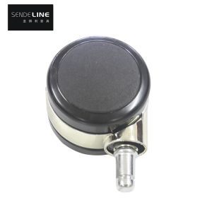 60mm Silent and Enduring Nylon Chair Wheel Replacement with Card Test Insert