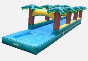Cheap inflatable tropical slide ,giant inflatable slip and slide for adult for sale