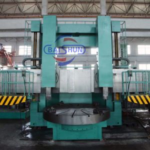 Double Column Heavy Duty Vertical Lathe Cnc Wheel Lathe Machine Fanuc / Siemens