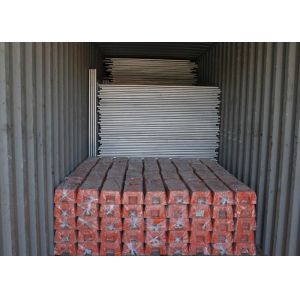 China Galvanized Spraying Builders Temporary Fencing , Temporary Construction Fence Panels on sale