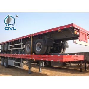 Cheap Promo SINO TRUK Utility 3 Axles Semi Trailer Trucks / Flat Low Bed Trailer highly cost effective for sale