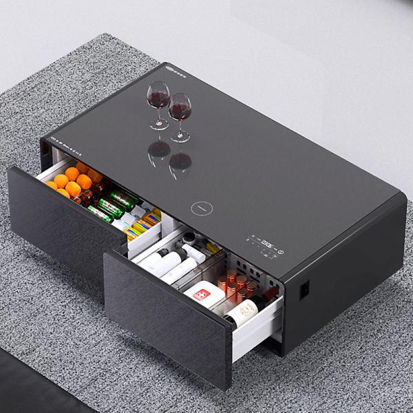 Smart Coffee Table Fridge With 2 Drawer Refrigerator and 1295*705*457mm Size for