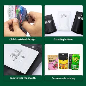 Child Resistant Zipper Bag | Plastic Composite Reclosable Packaging for Food