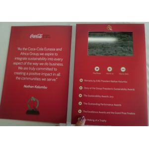 A4 / A5 256MB Invitation Lcd Video Greeting Card
