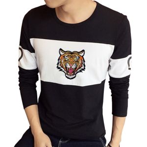 Multi Shape Embroidered Animal Patches Golden Bengal Tiger Patch