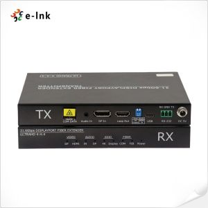 DP1.2 4K@60Hz 4:4:4 Uncompressed Audio and Video Fiber Extender RS-232 EDID HDMI
