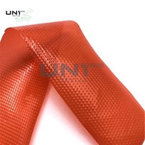 Red Color Embroidery Backing Fabric 100% LDPE Glue Hot Melt Fusible Film For