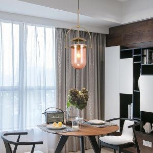 Postmodern Led Pendant Lights Designer Glass Hanglamp For Living Room Bedroom