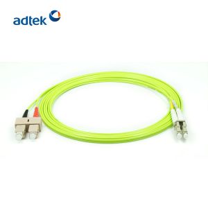 SC To LC Duplex Patch Cord OM5 MM Multimode High Return Loss For FTTH
