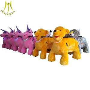 Hansel chilldren pedal car walking motorized plush riding animals for child