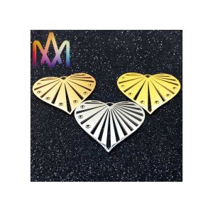 7.7g Fadeless Engravable Blank Heart Shape Pendant