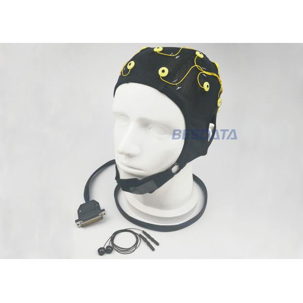Brain Wave Test EEG Electrode Cap / Wearable EEG Cap For Monitoring Mental