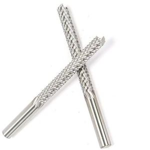 Uncoated 4.0*12*45L*4 Solid Carbide Corn Teeth End Mill CNC Router Corn Bit