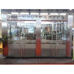 PLC Bottled 5L 3000BPH Washing Filling And Capping Machine