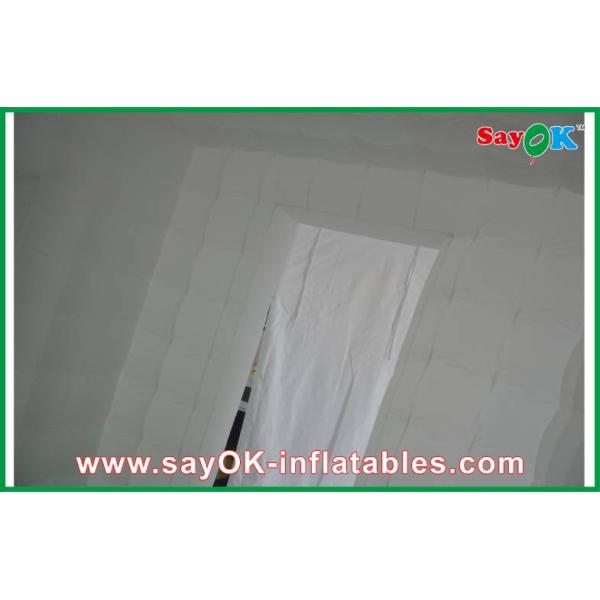 Party Photo Booth Oxford Cloth / PVC Coated Mobile Photo Booth Inflatable Attractive With 2 Doors