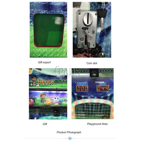 Football Shooting Kids Arcade Video Game With Hardware And Plastic Material