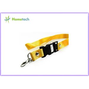 Plasitc + Polyester Lanyard USB Flash Drives USB 3.0 Custom Printed
