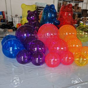 Giant Translucent Colorful Inflatable Clear Ball For Decoration