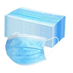 Foldable Disposable 3 Ply Face Mask Earloop Style For Flu Prevention