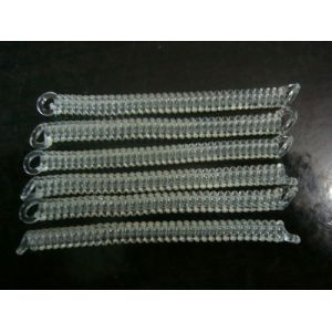 Cheap High Quality Pure Clear TPU Spring String Coil Leash Ready for Attachment for sale