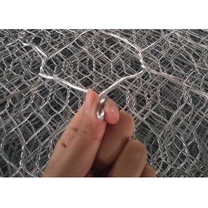 China Hexagonal Wire Cage Stone Retaining Walls , Stone Filled Metal Box Cages on sale