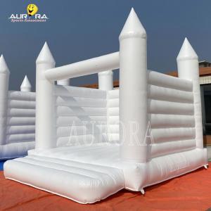 Cheap Indoor Inflatable Bouncy Castle White Wedding Jumping Castle Bounce House for sale