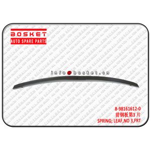ISUZU CYZ52 Front NO 3 Leaf Spring Isuzu CXZ Parts 8-98161612-0 8981616120