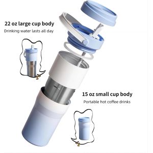 Split Section 2 In1 Insulated Tumblers